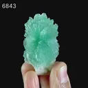 Green Apophyllite Bow with Stilbite Natural Mineral Specimen - image 6