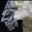 Green Apophyllite Cluster with Large Stilbite Formations - - image 7