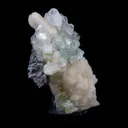 Green Apophyllite Cluster with Large Stilbite Formations - - image 3