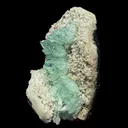 Green Apophyllite Crystal Cluster on Chalcedony Matrix – Rare Indian Zeolite Mineral Specimen - image 3