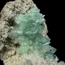 Green Apophyllite Crystal Cluster on Chalcedony Matrix – Rare Indian Zeolite Mineral Specimen - image 6