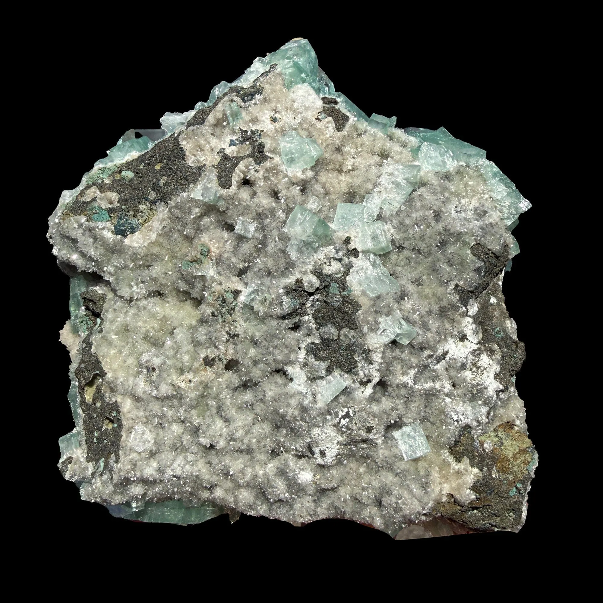 Green Apophyllite Crystal Cluster on Matrix – Natural Zeolite Mineral Specimen from India - image 6
