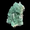 Green Apophyllite Crystal Cluster on Matrix – Natural Zeolite Mineral Specimen from India - image 2