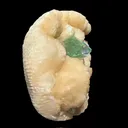 Green Apophyllite Crystal Tip on Stilbite Matrix – Rare Indian Zeolite Mineral Specimen from Maharashtra DKT60 - image 2