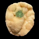 Green Apophyllite Crystal Tip on Stilbite Matrix – Rare Indian Zeolite Mineral Specimen from Maharashtra DKT60 - image 3