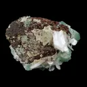 Green Apophyllite Crystal with Stilbite Natural Mineral Specimen - image 5