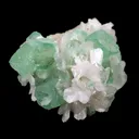 Green Apophyllite Crystal with Stilbite Natural Mineral Specimen - image 4