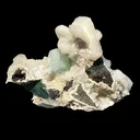Green Apophyllite Crystal with Stilbite & Scolecite – Indian Zeolite Mineral from Nashik - image 7
