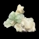 Green Apophyllite Crystal with Stilbite & Scolecite – Indian Zeolite Mineral from Nashik - image 4