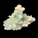Green Apophyllite Crystal with Stilbite & Scolecite – Indian Zeolite Mineral from Nashik - image 3