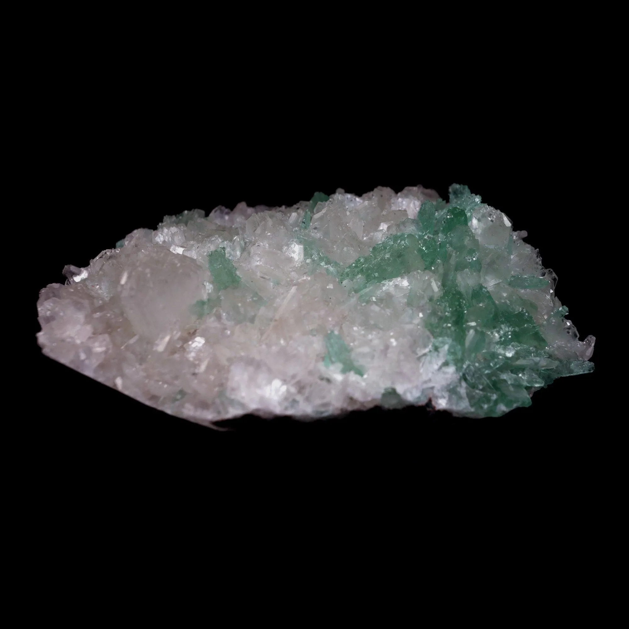 Green Apophyllite Crystals with Stilbite Big Cluster Natural Mineral Specimen - image 5