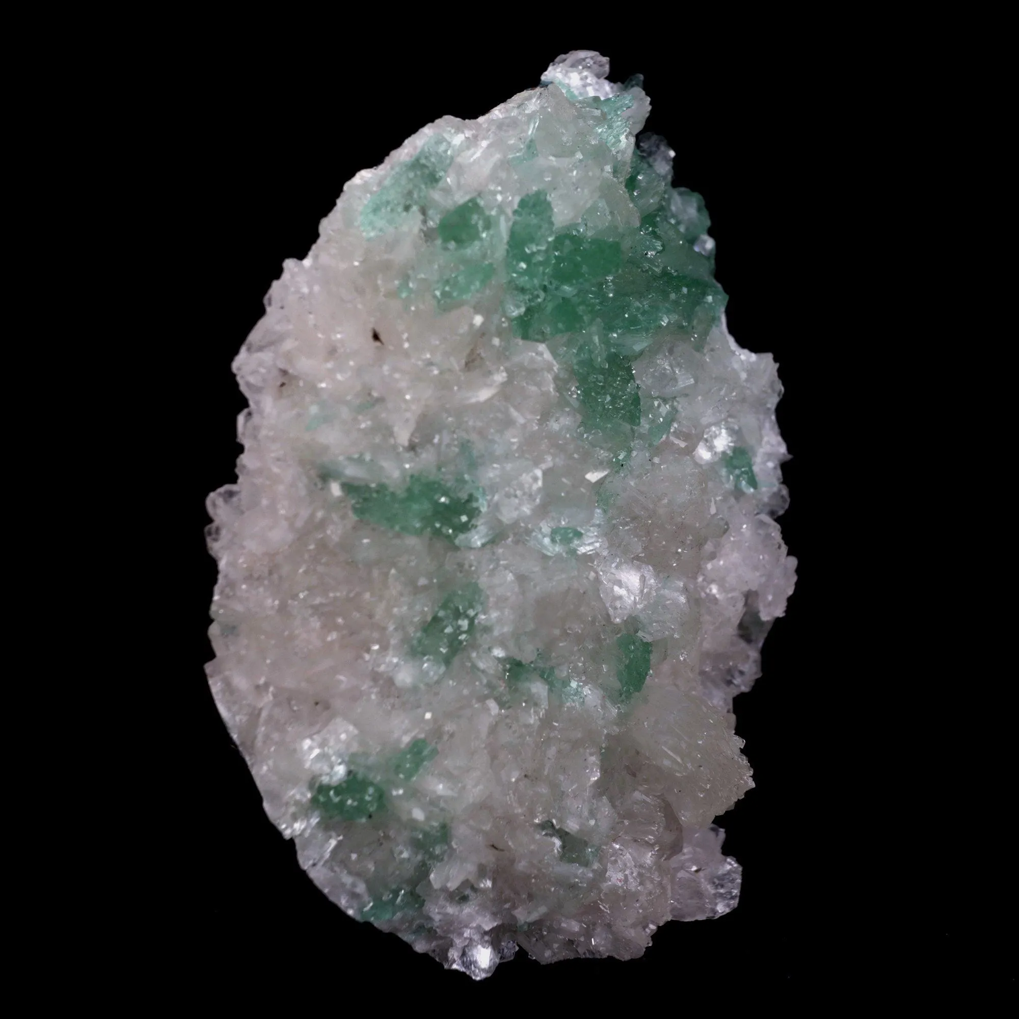 Green Apophyllite Crystals with Stilbite Big Cluster Natural Mineral Specimen - image 2