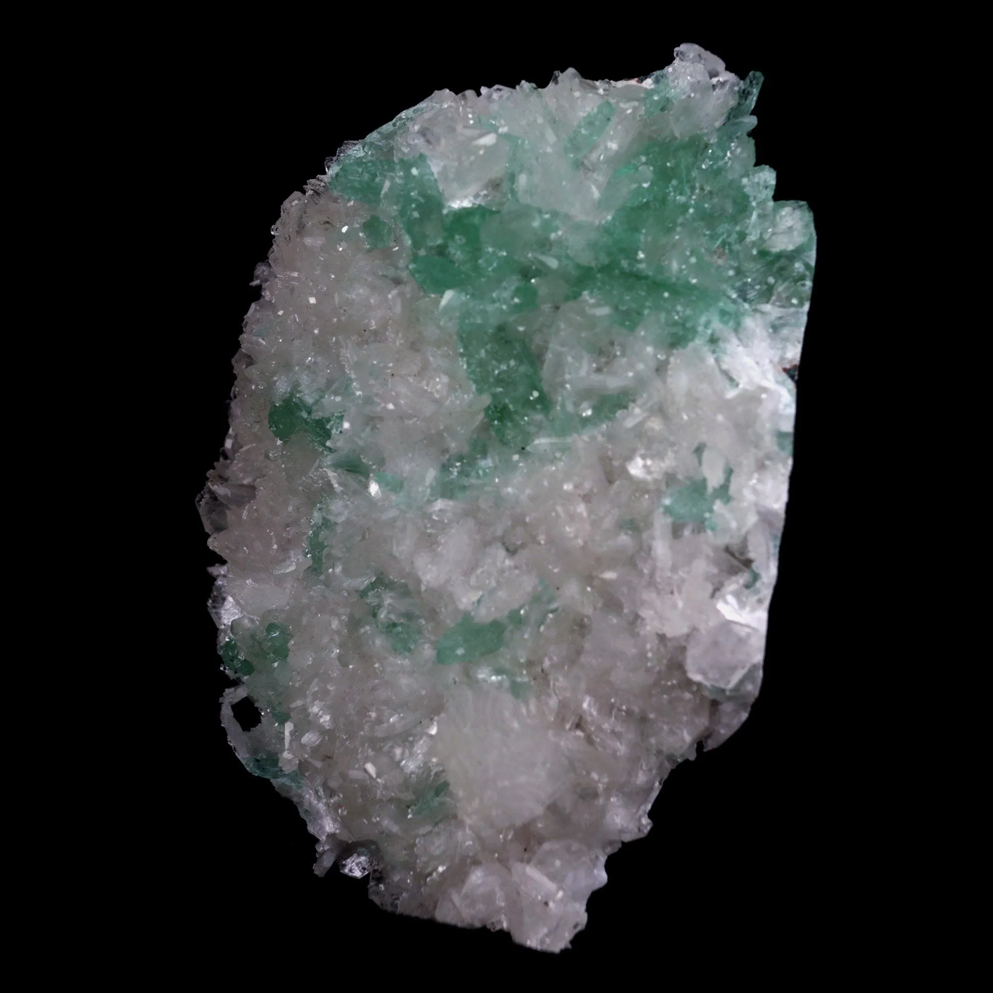 Green Apophyllite Crystals with Stilbite Big Cluster Natural Mineral Specimen - image 3