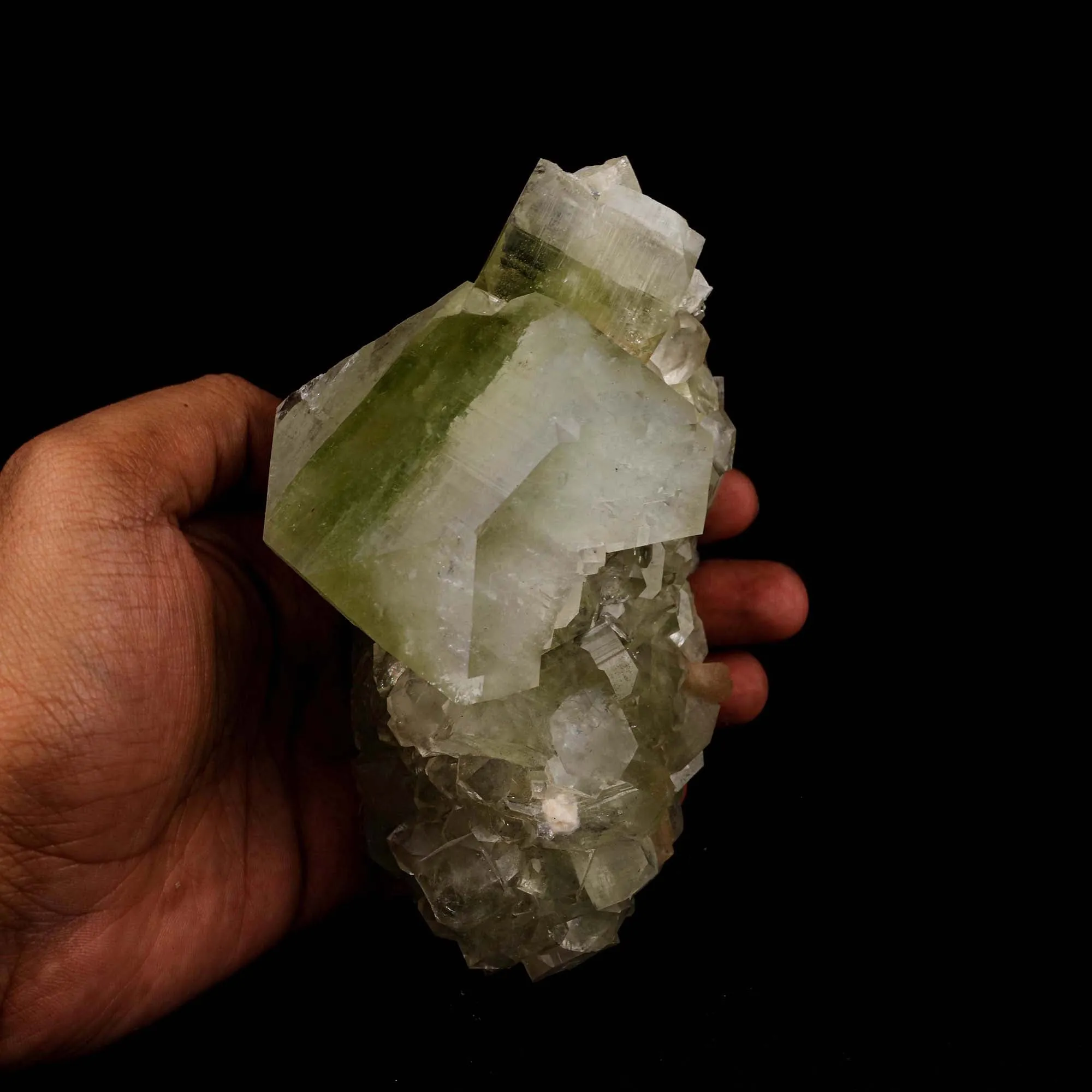 Green Apophyllite Cube Natural Mineral Specimen - image 4