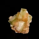 Green Apophyllite Cube with Stilbite Natural Mineral Specimen - image 2