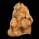 Green Apophyllite Cube with Stilbite Natural Mineral Specimen - image 3