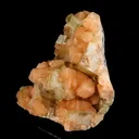 Green Apophyllite Cube with Stilbite Natural Mineral Specimen - image 2
