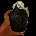 Green Apophyllite Cube with Stilbite Natural Mineral Specimen - image 5