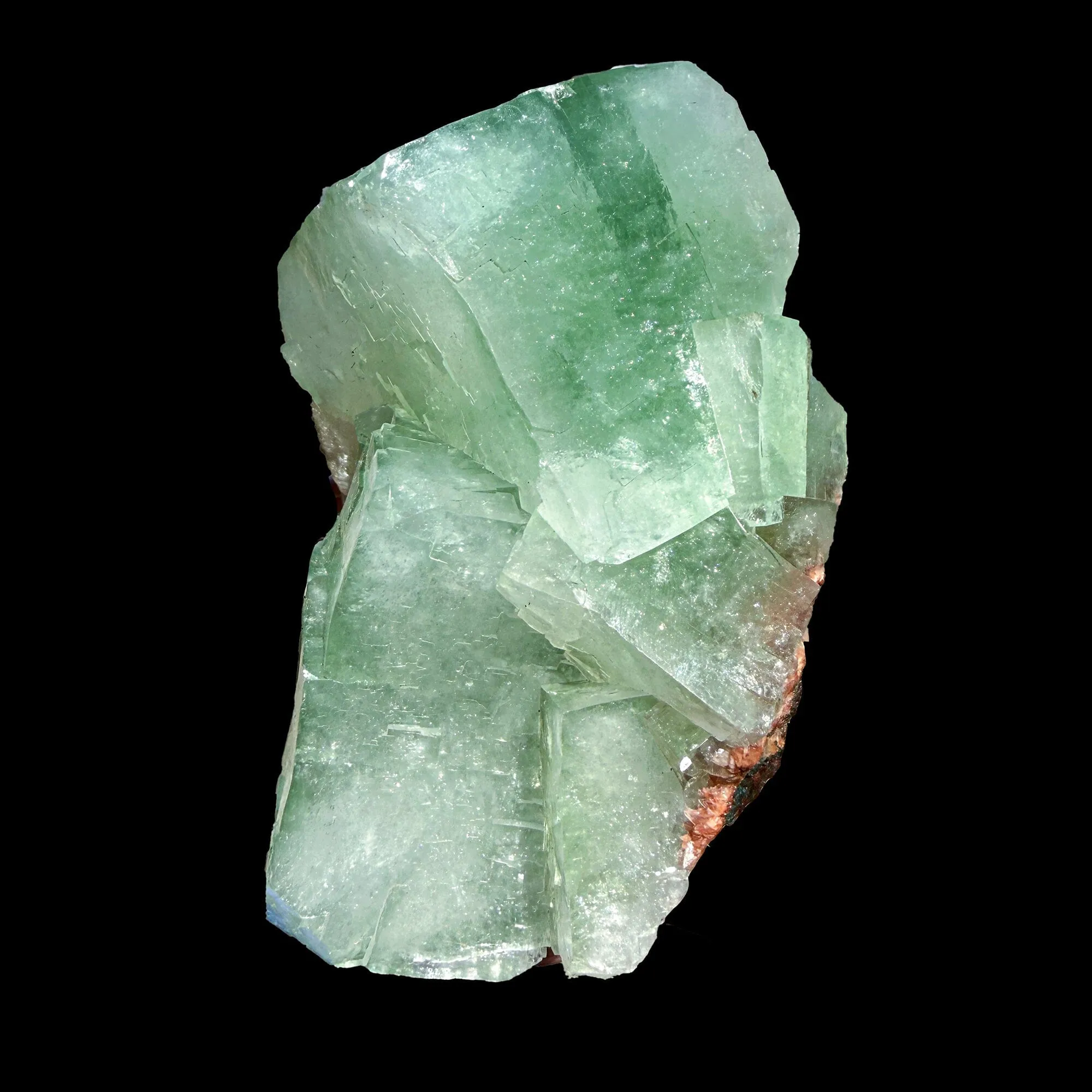 Green Apophyllite Cube with Stilbite – Natural Zeolite Mineral Specimen from Nashik, India | Raw Crystal Cluster - image 4