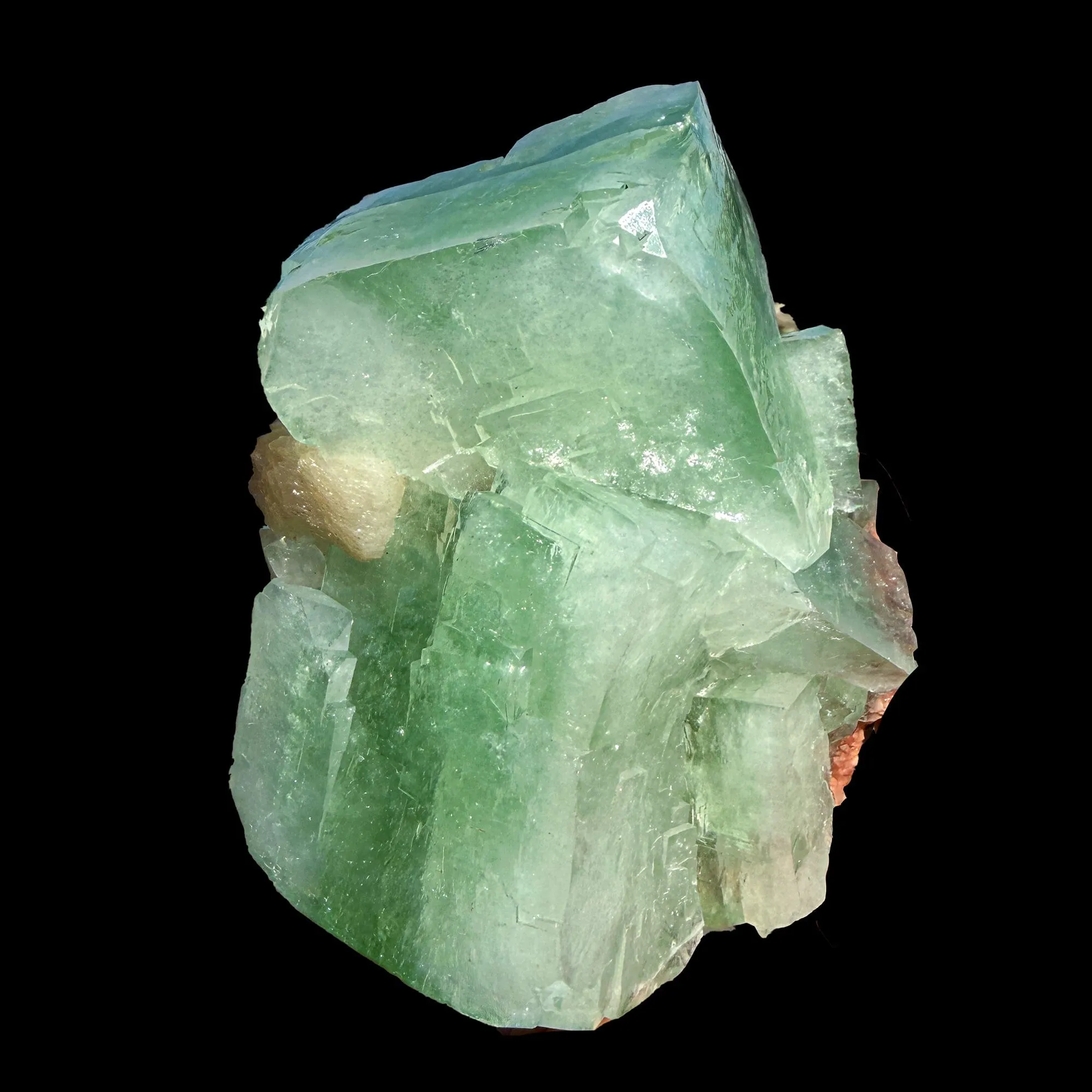 Green Apophyllite Cube with Stilbite – Natural Zeolite Mineral Specimen from Nashik, India | Raw Crystal Cluster - image 6