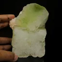 Green Apophyllite Cube with Stilbite | Premium Indian Mineral Specimen - image 4