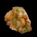 Green Apophyllite Cube with Stilbite Self Standing Natural Mineral Specimen - image 2
