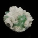 Green Apophyllite Cubes with Mordenite – Rare Zeolite Mineral Specimen from India - image 2