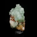 Green Apophyllite Cubes with Stilbite – Premium Zeolite Mineral Specimen from India - image 1
