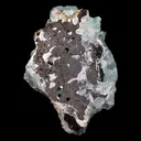 Green Apophyllite Cubical Crystals with Scolecite Natural Mineral Specimen - image 5