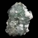 Green Apophyllite Disco Ball with Stilbite, Mordenite Natural Mineral Specimen - image 2