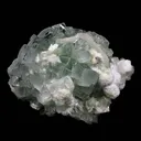 Green Apophyllite Disco Ball with Stilbite, Mordenite Natural Mineral Specimen - image 1