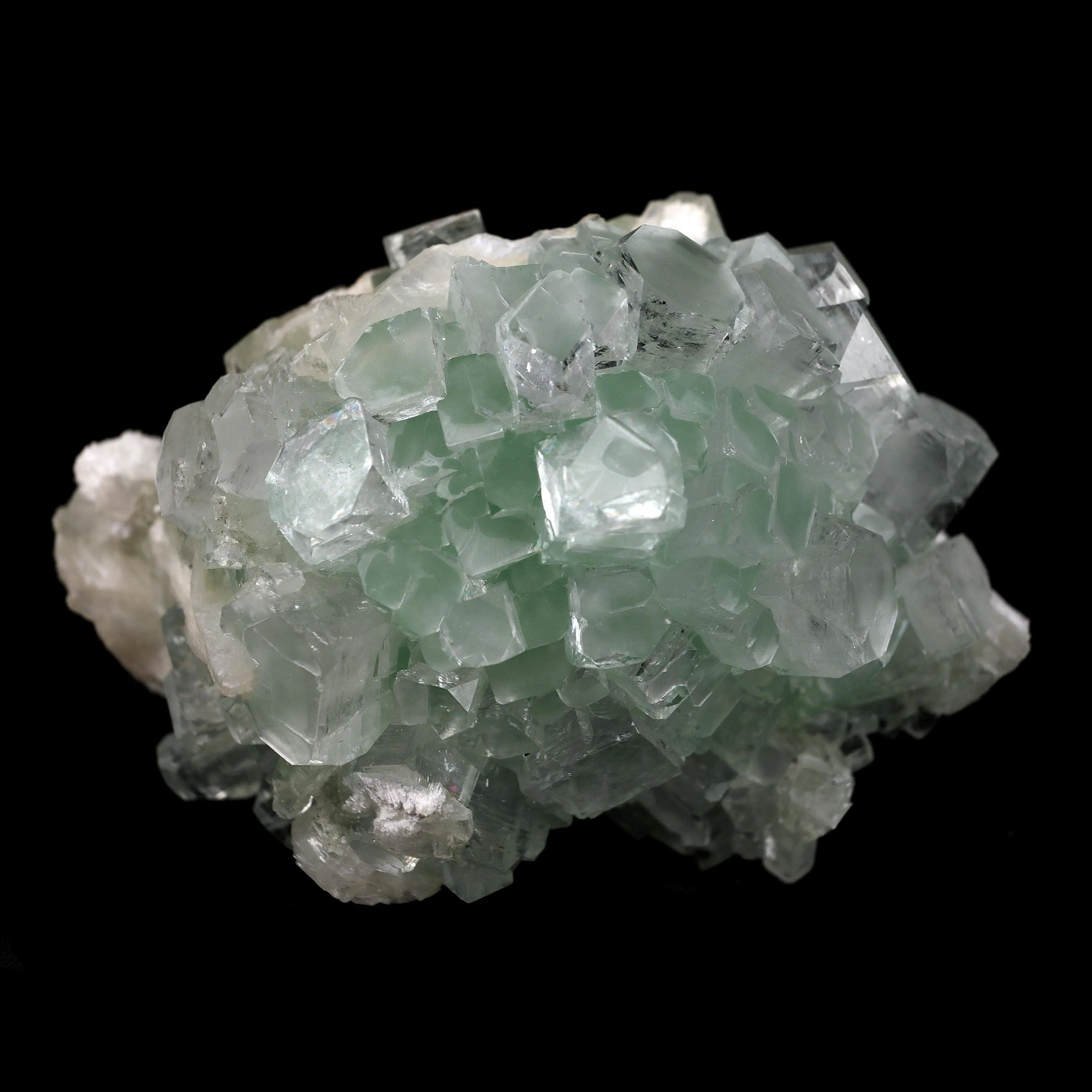 Green Apophyllite Disco Ball with Stilbite, Mordenite Natural Mineral Specimen - image 5
