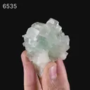 Green Apophyllite Disco Ball with Stilbite Natural Mineral Specimen - image 6