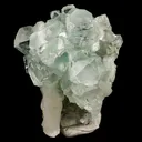Green Apophyllite Disco Ball with Stilbite Natural Mineral Specimen - image 2