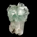 Green Apophyllite Disco Ball with Stilbite Natural Mineral Specimen - image 3