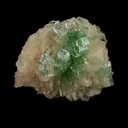Green Apophyllite Disco Ball with Stilbite Natural Mineral Specimen - image 5