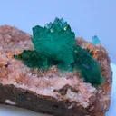 Green Apophyllite Flower on Heulendite - image 7