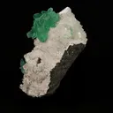 Green Apophyllite Flower with Stilbite on Heulandite Natural Mineral Specimen - image 3