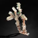 Green Apophyllite Flowers with Stilbite on Heulandite Bush Formation - image 3