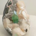Green  Apophyllite from India, Madhya Pradesh, Khadakwani - image 5