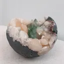 Green apophyllite geode Stilbite - image 3