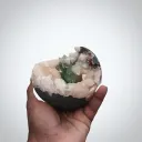 Green apophyllite geode Stilbite - image 6