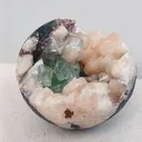 Green apophyllite geode Stilbite - image 5