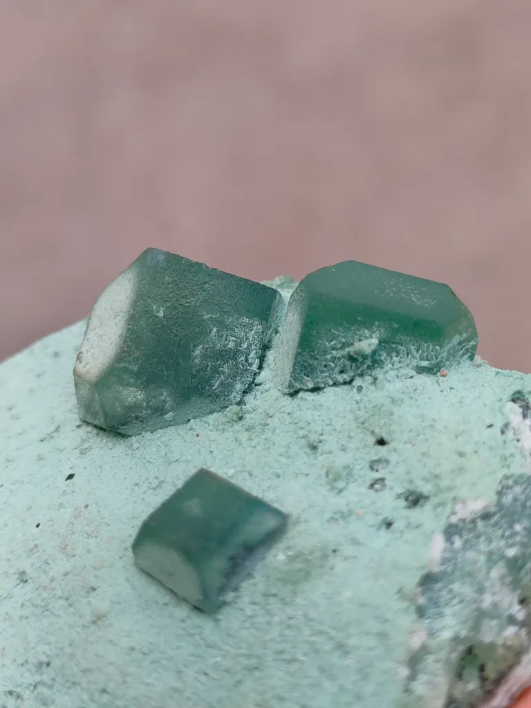 Green Apophyllite on Chalcedony Matrix - image 3