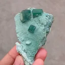 Green Apophyllite on Chalcedony Matrix - image 2