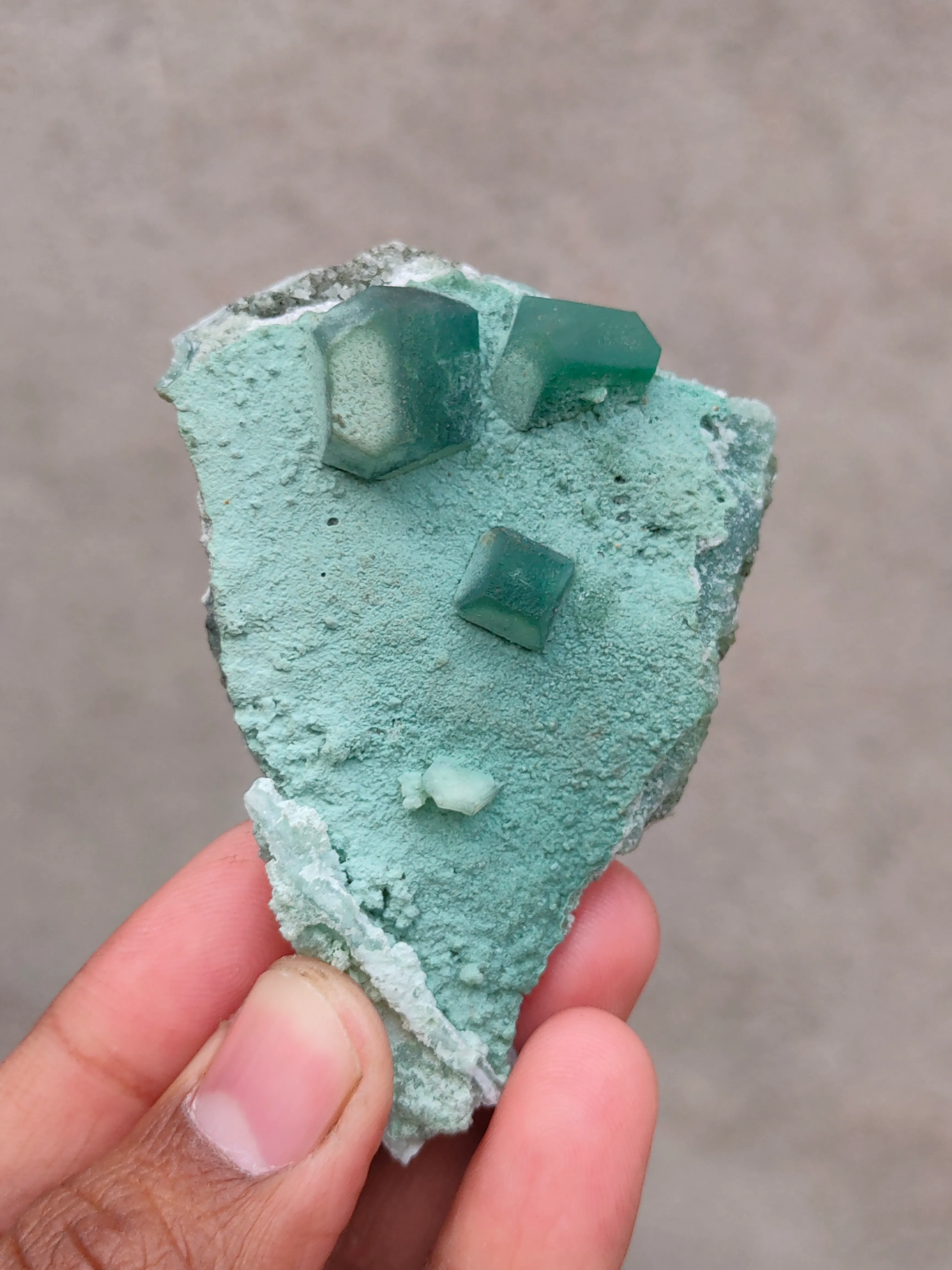 Green Apophyllite on Chalcedony Matrix - image 4