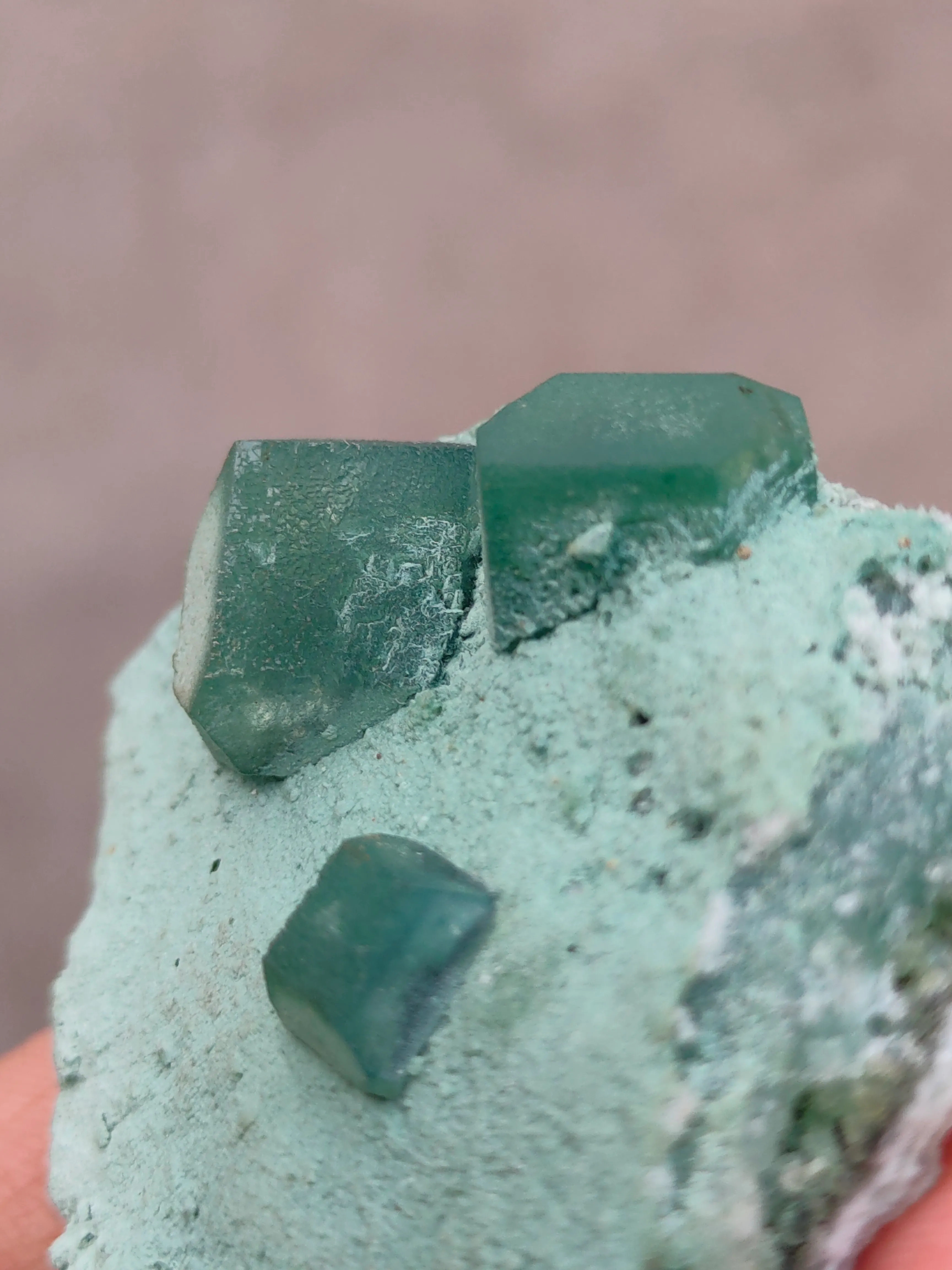 Green Apophyllite on Chalcedony Matrix - image 6