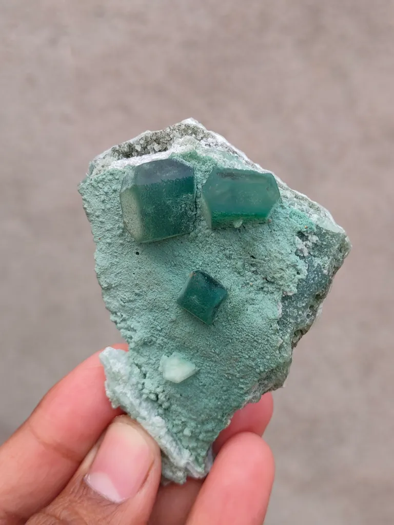 Green Apophyllite on Chalcedony Matrix - image 7