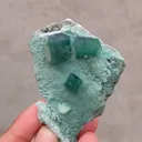 Green Apophyllite on Chalcedony Matrix - image 7