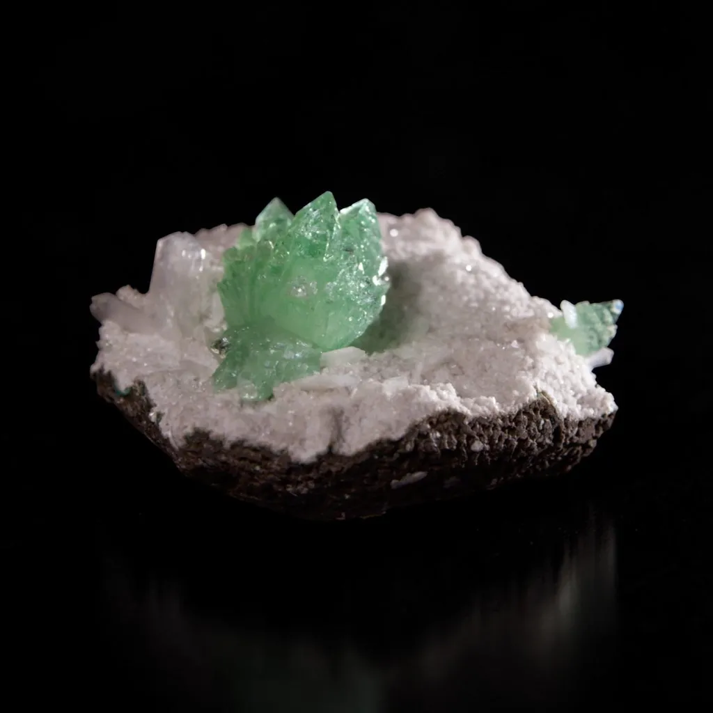 Green Apophyllite - Pashan Quarry 1982 image